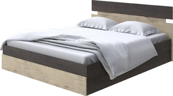 Изображение товара Двуспальная кровать Proson Milton с ПМ 180x200 (дуб кантербери/бунратти)