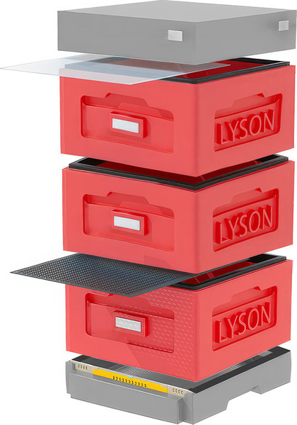 Изображение товара Улей Lyson Рута На 10 Рамок / WR3RDG (красный/серый)