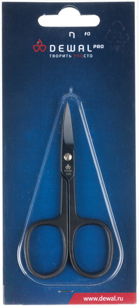 Изображение товара Ножницы для маникюра Dewal 338 (черный матовый)