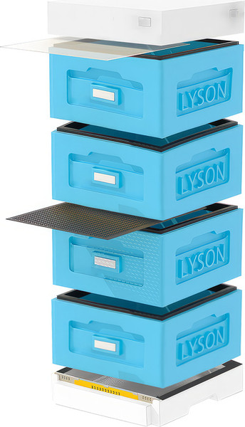 Изображение товара Улей Lyson Рута На 10 Рамок / WR4BW (синий/неокрашенный)