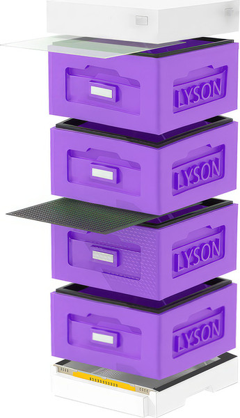 Изображение товара Улей Lyson Рута На 10 Рамок / WR4PUW (фиолетовый/неокрашенный)