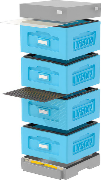 Изображение товара Улей Lyson Рута На 10 Рамок / WR4BG (синий/серый)