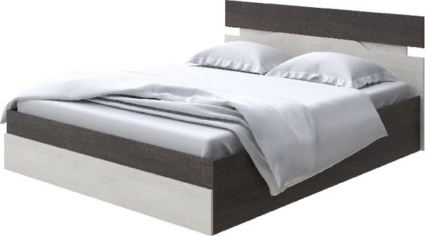 Изображение товара Двуспальная кровать Proson Milton с ПМ 180x200 (дуб кантербери/дуб шамони светлый 124)