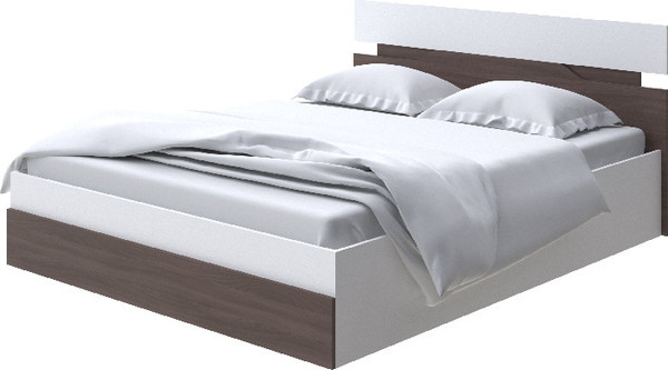 Изображение товара Двуспальная кровать Proson Milton с ПМ 180x190 (белый/ясень шимо темный)