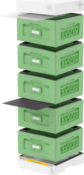 Изображение товара Улей Lyson Рута На 10 Рамок / WR5GW (зеленый/неокрашенный)