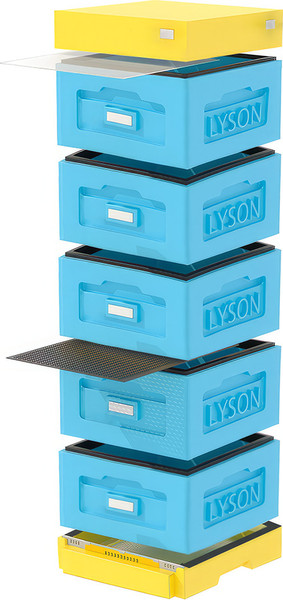 Изображение товара Улей Lyson Рута На 10 Рамок / WR5BY (синий/желтый)