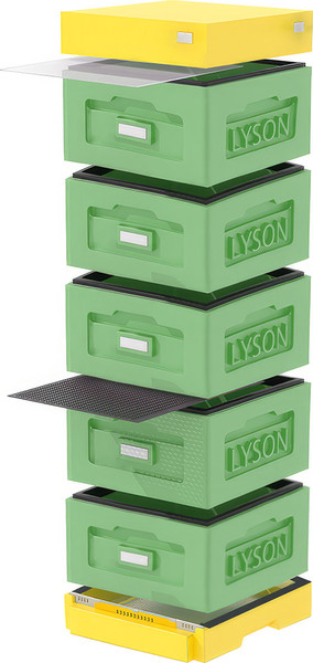 Изображение товара Улей Lyson Рута На 10 Рамок / WR5GY (зеленый/желтый)