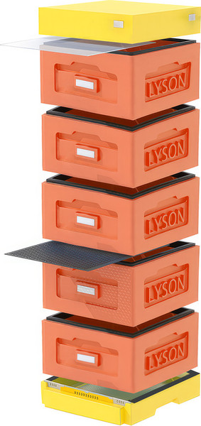 Изображение товара Улей Lyson Рута На 10 Рамок / WR5ORY (оранжевый/желтый)