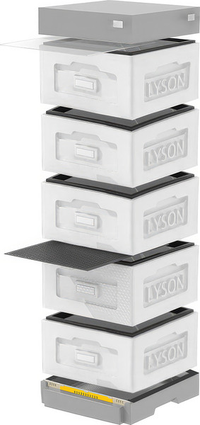 Изображение товара Улей Lyson Рута На 10 Рамок / WR5WG (неокрашенный/серый)