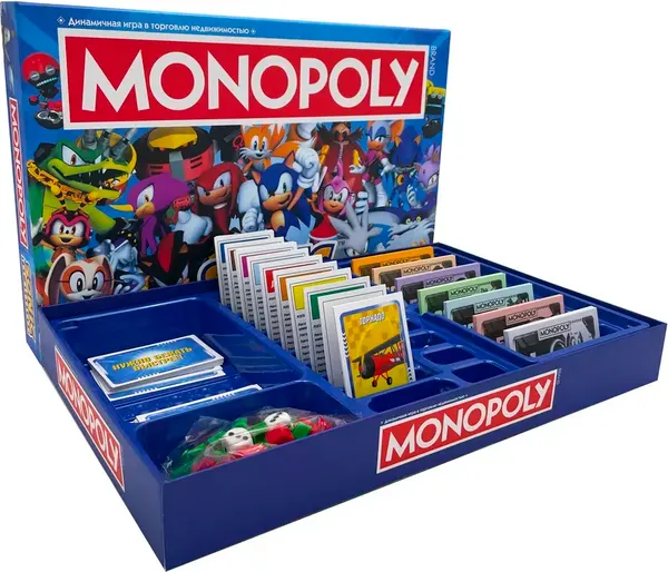Изображение товара Настольная игра Hasbro Монополия. Соник / WM04624 (на русском языке)