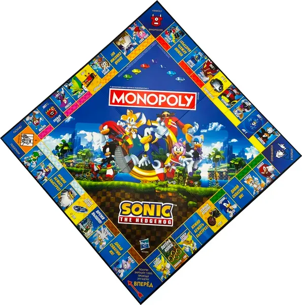 Изображение товара Настольная игра Hasbro Монополия. Соник / WM04624 (на русском языке)