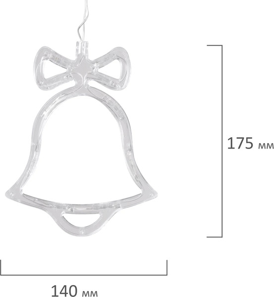 Изображение товара Светодиодная бахрома Золотая сказка Фигурки / 591361 (3х1м, теплый белый)