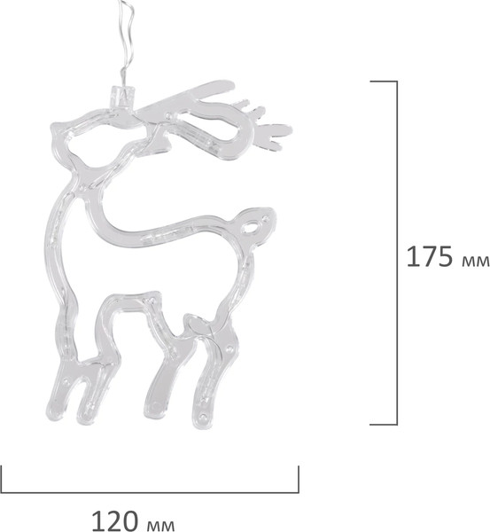 Изображение товара Светодиодная бахрома Золотая сказка Фигурки / 591361 (3х1м, теплый белый)