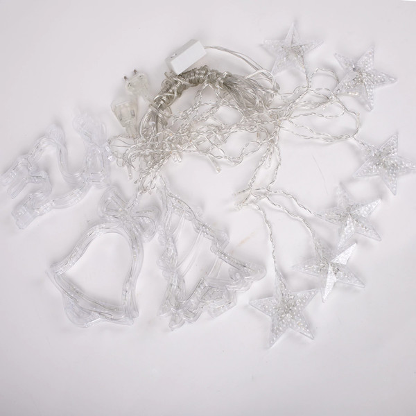 Изображение товара Светодиодная бахрома Золотая сказка Фигурки / 591361 (3х1м, теплый белый)