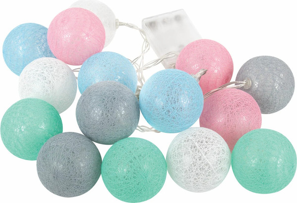 Изображение товара Светодиодная гирлянда Золотая сказка Нить Cotton Balls / 591729 (3м, белый)