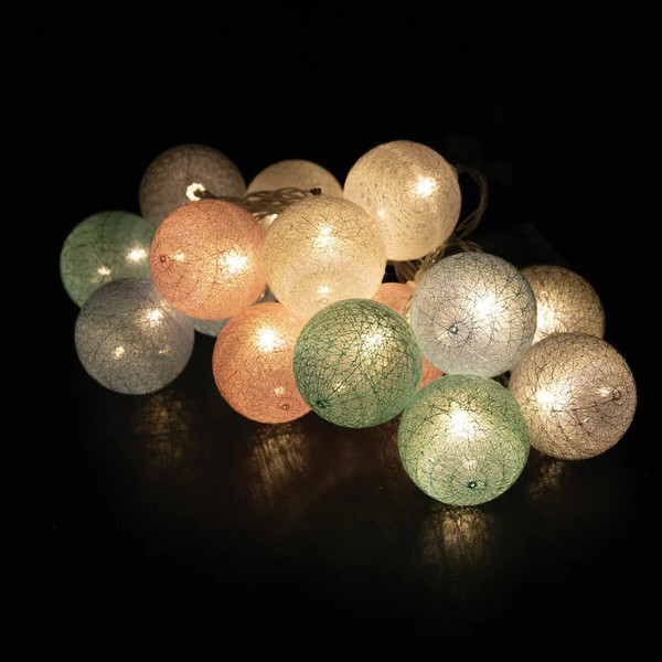 Изображение товара Светодиодная гирлянда Золотая сказка Нить Cotton Balls / 591729 (3м, белый)