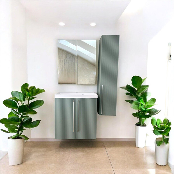 Изображение товара Тумба под умывальник Garda Glory 78_600 / 25.78.600.PVC (аквамарин)