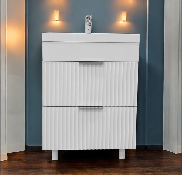 Изображение товара Тумба под умывальник Garda Onda 94_600 / 09.94.600.PVC (белый глянец)