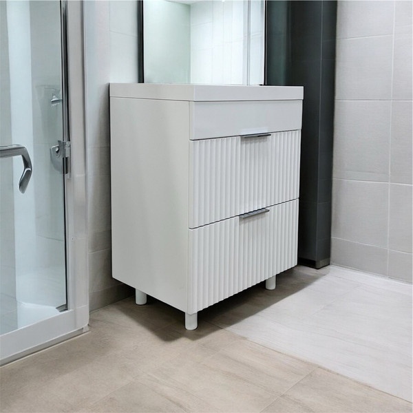 Изображение товара Тумба под умывальник Garda Onda 94_600 / 09.94.600.PVC (белый глянец)