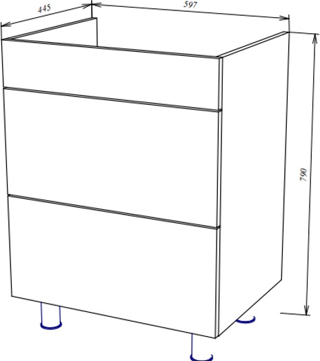 Изображение товара Тумба под умывальник Garda Onda 94_600 / 09.94.600.PVC (золотой мрамор)