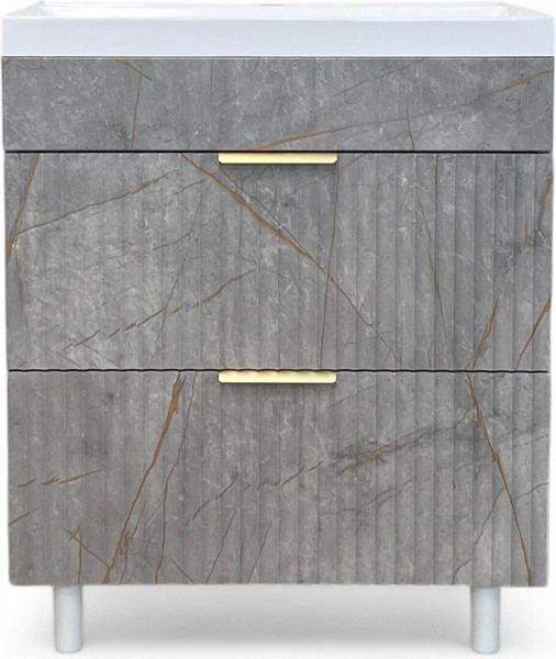 Изображение товара Тумба под умывальник Garda Onda 94_600 / 09.94.600.PVC (золотой мрамор)