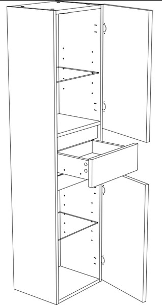Изображение товара Шкаф для ванной Garda Tramonta 56н_350 / 08.56н.350 (белый)