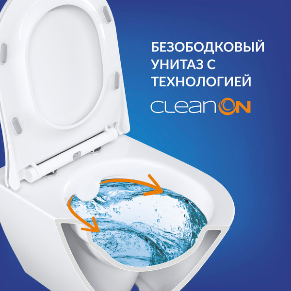Изображение товара Унитаз подвесной с инсталляцией Cersanit Brasko Smart DPL EO Slim + Aqua 50 Prime P / 69321 (с кнопкой Accento Circle черный матовый)