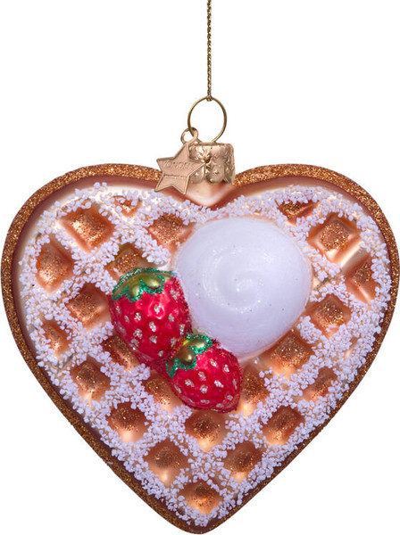 Изображение товара Елочная игрушка Vondels Вафельное сердечко / 3240604080054