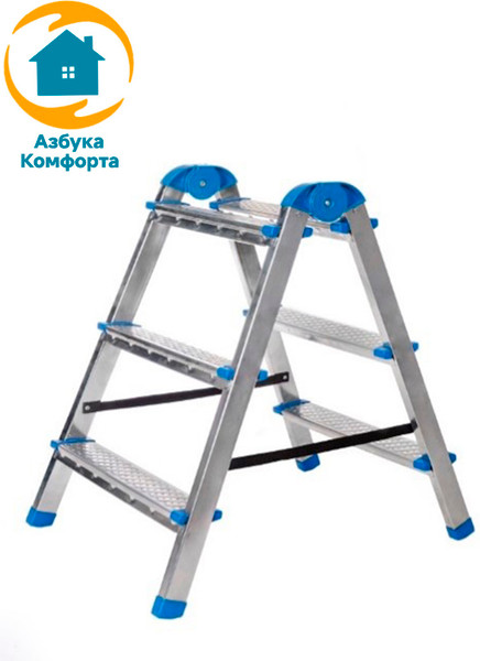 Изображение товара Лестница-стремянка Азбука Комфорта B3 TwoSide Pro / LDTH-02.03