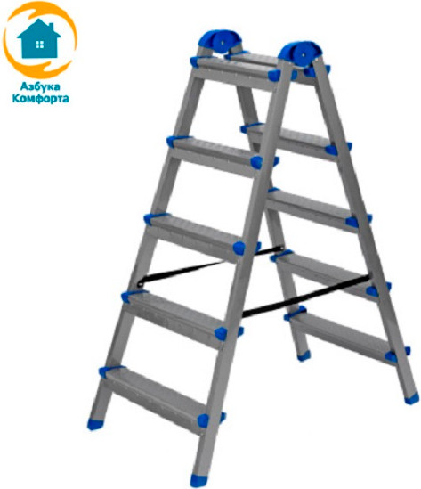 Изображение товара Лестница-стремянка Азбука Комфорта B5 TwoSide Pro / LDTH-02.05