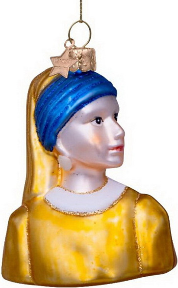 Изображение товара Елочная игрушка Vondels Девушка с жемчужной сережкой / 3207000080071