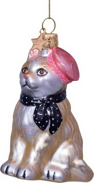 Изображение товара Елочная игрушка Vondels Котик в берете / 1227000085038