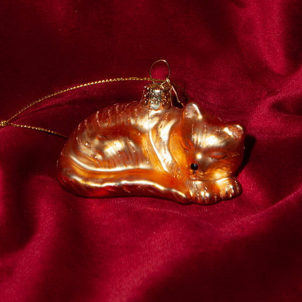 Изображение товара Елочная игрушка Vondels Котик спящий / 3237000035016