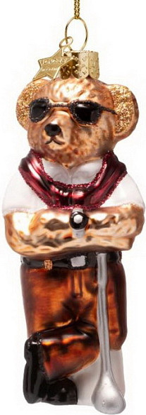 Изображение товара Елочная игрушка Vondels Мишка гольфист / 4250999110037