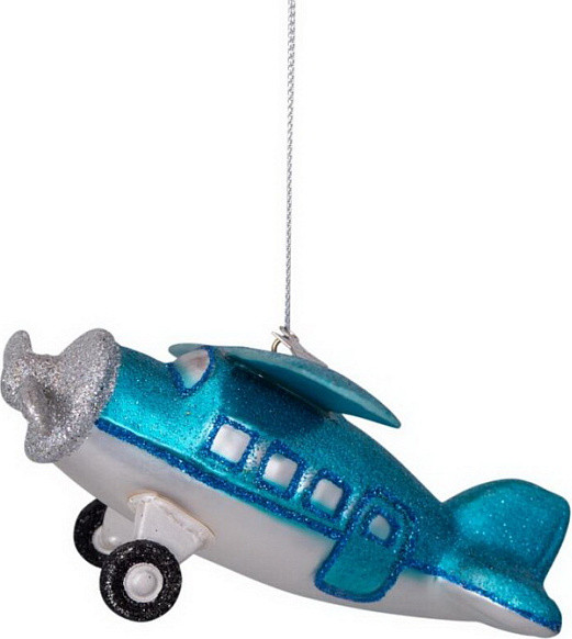 Изображение товара Елочная игрушка Vondels Самолетик / 1207000999535 (синий)