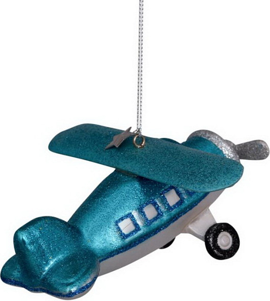 Изображение товара Елочная игрушка Vondels Самолетик / 1207000999535 (синий)