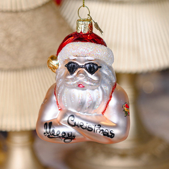 Изображение товара Елочная игрушка Vondels Санта с татуировками / 4222130095015