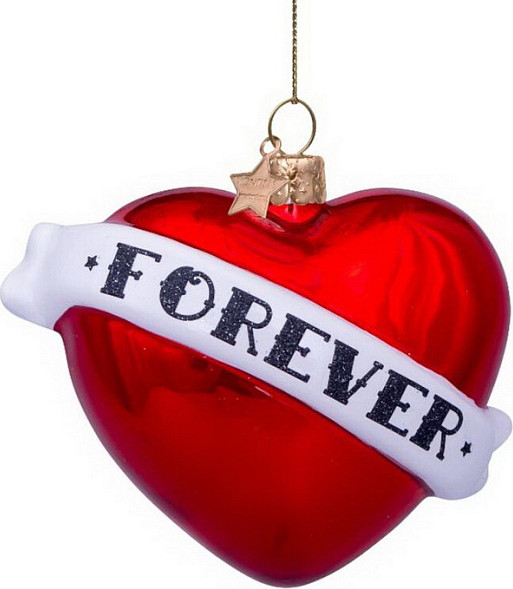 Изображение товара Елочная игрушка Vondels Сердце Forever / 3201322008027