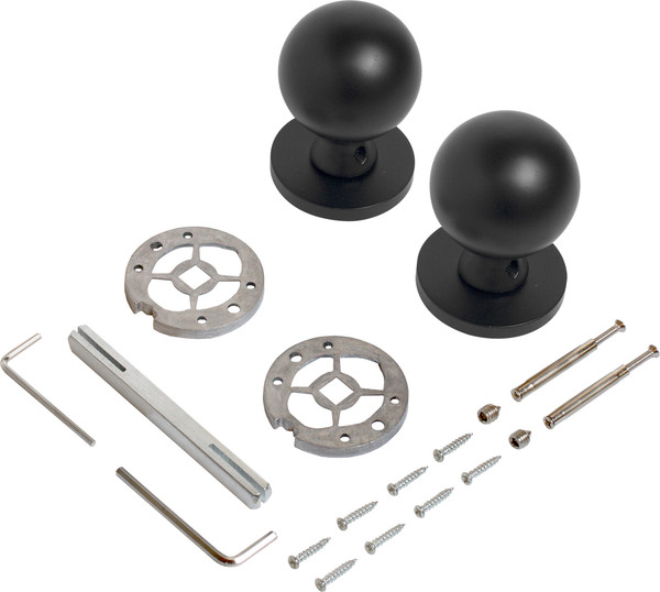 Изображение товара Ручка дверная Аллюр Sfera BL (матовый черный)