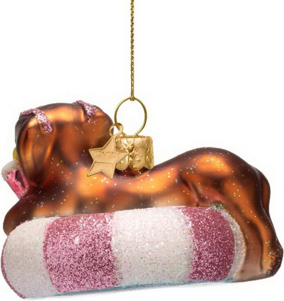 Изображение товара Елочная игрушка Vondels Такса на надувном круге / 1250999070013