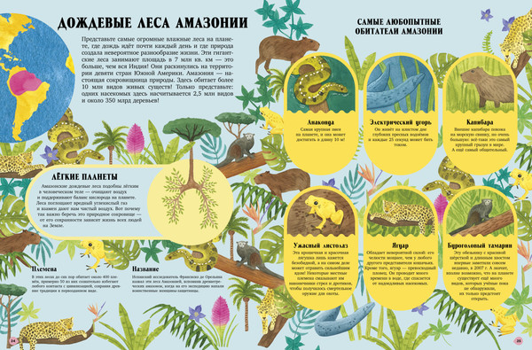 Изображение товара Энциклопедия CLEVER Удивительные животные и где они обитают, твердая обложка (Кассани Миа)