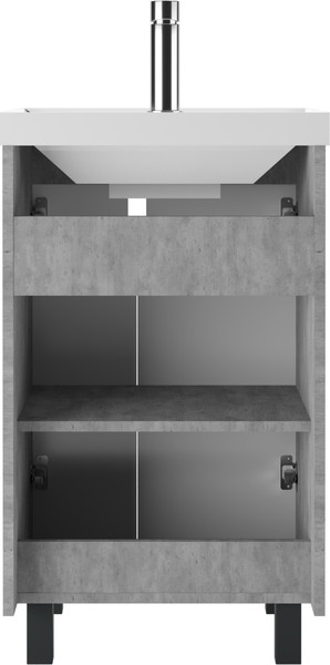 Изображение товара Тумба под умывальник Айсберг Bazis 50 Марта без ящика (бетон)