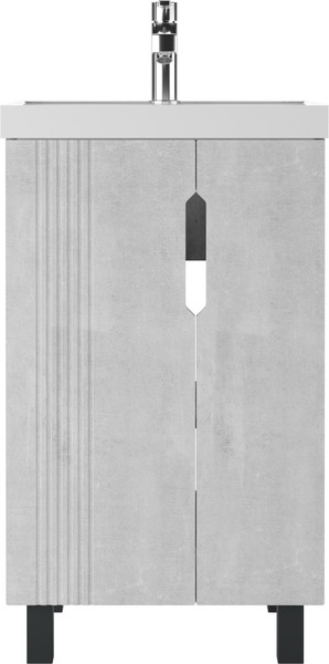 Изображение товара Тумба под умывальник Айсберг Bazis 50 Марта без ящика (бетон)