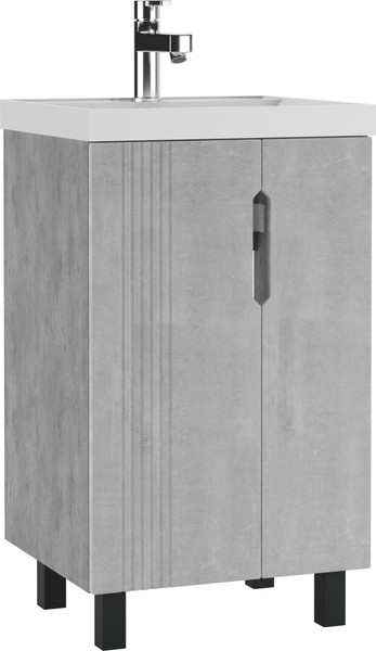 Изображение товара Тумба под умывальник Айсберг Bazis 50 Марта без ящика (бетон)