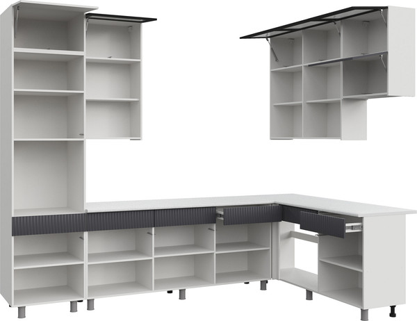 Изображение товара Кухонный гарнитур Mio Tesoro К София 3x1.8 (белый/бланж/графит матовый/черный/антарес)