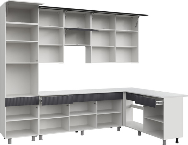 Изображение товара Кухонный гарнитур Mio Tesoro К София 3x1.8 (белый/бланж/графит матовый/черный/антарес)