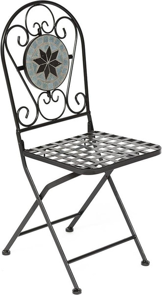 Изображение товара Комплект стульев складных Tetchair Secret De Maison Vicenza (2шт, черный/плитка Astra)