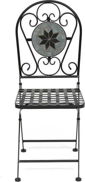 Изображение товара Комплект стульев складных Tetchair Secret De Maison Vicenza (2шт, черный/плитка Astra)