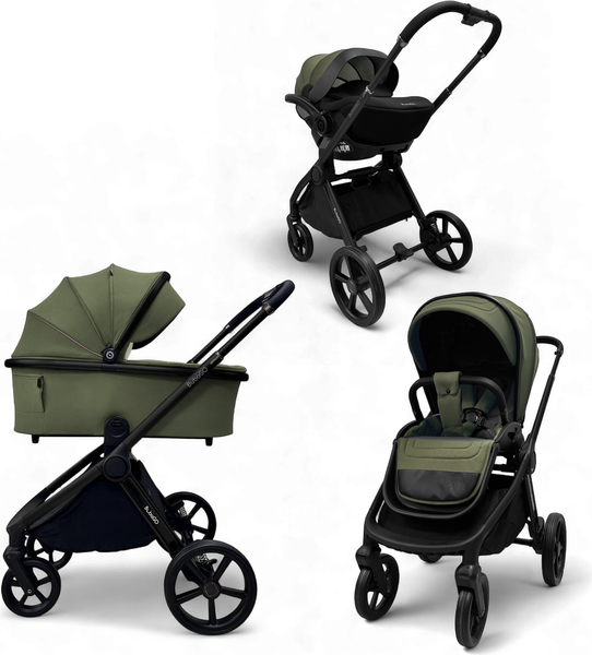 Изображение товара Детская универсальная коляска Bubago Gaudi 3в1 / BG 195-1 (зеленый)