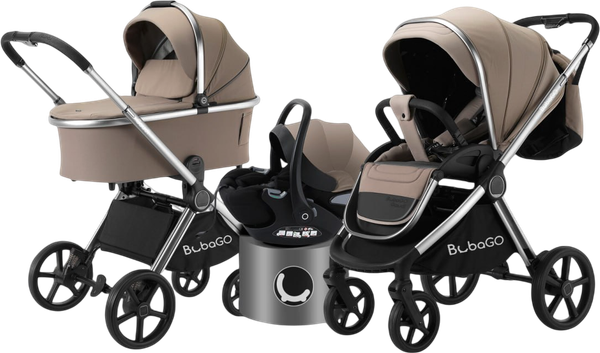Изображение товара Детская универсальная коляска Bubago Gaudi 3в1 / BG 195-2 (бежевый)